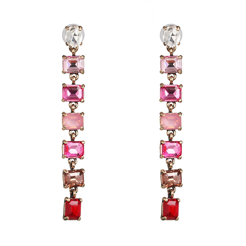 geometric diamond ear