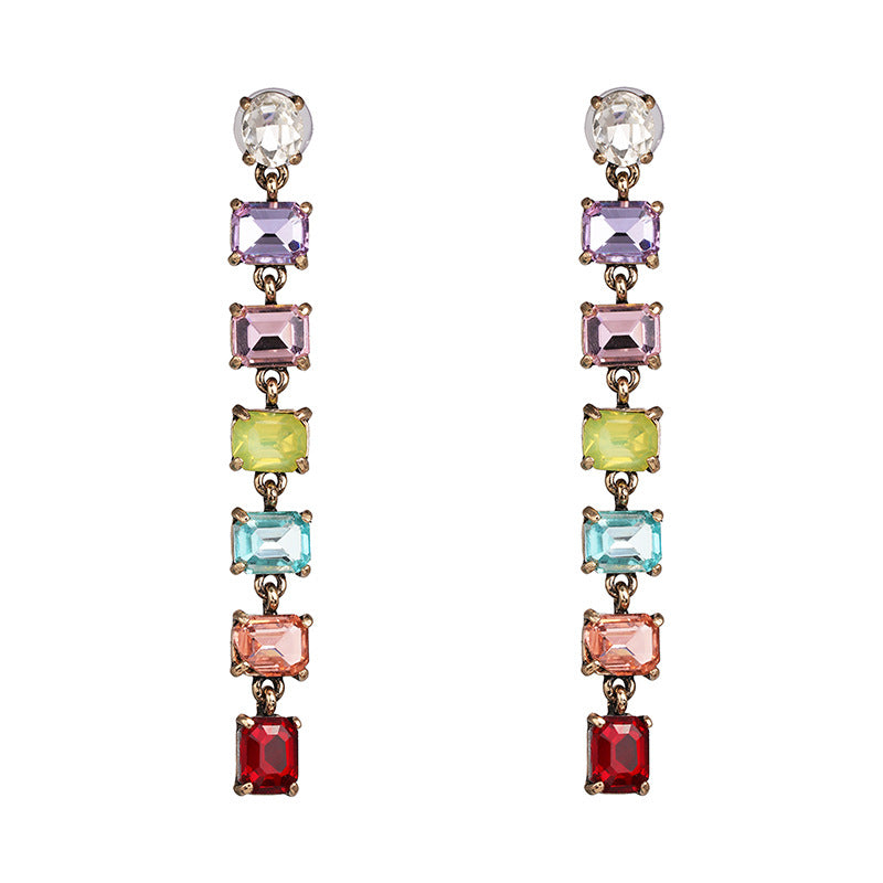 geometric diamond ear