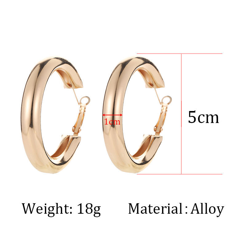 Geometric Plating Metal No Inlaid Drop Earrings