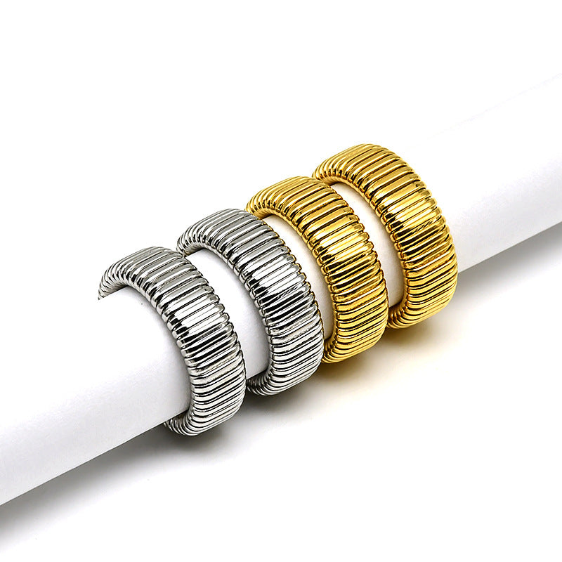 Solid Color Titanium Steel Rings