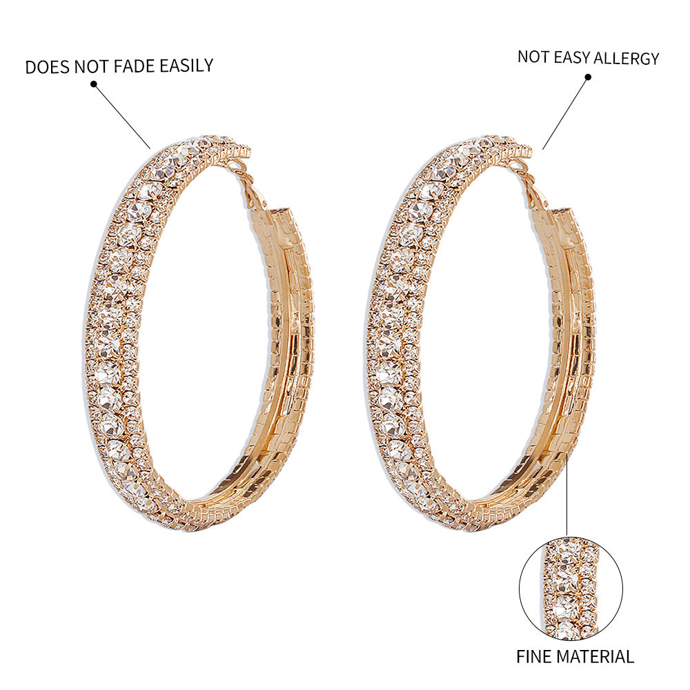 Alloy Hoop Earrings