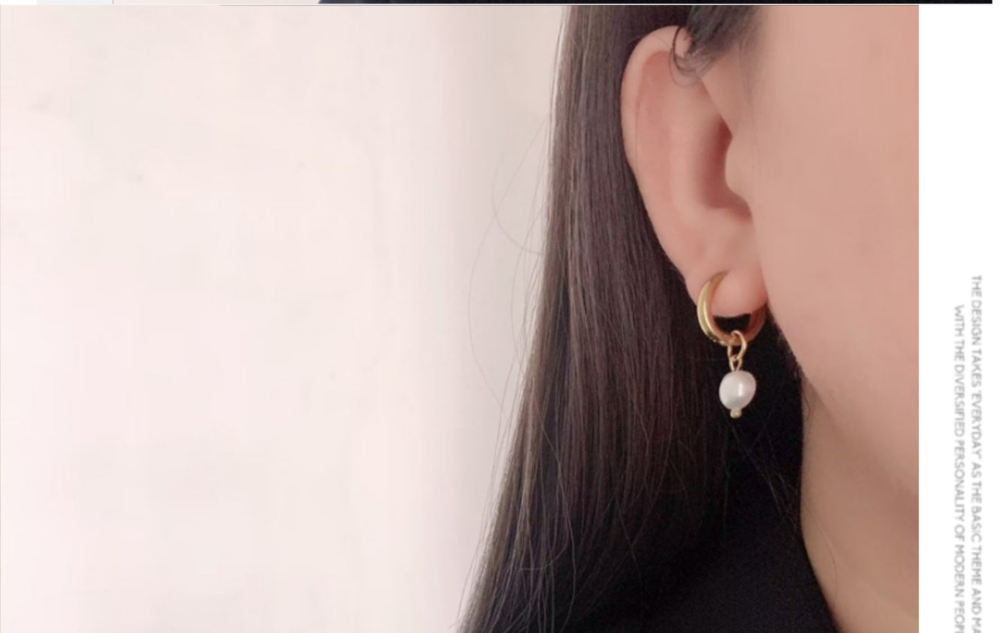 titanium steel drop earrings