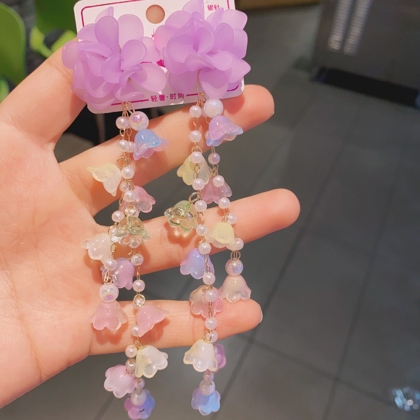 Flower Arylic Earrings