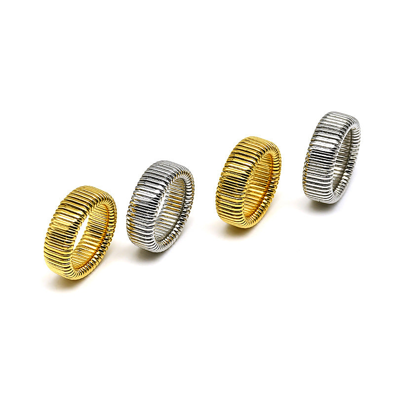 Solid Color Titanium Steel Rings