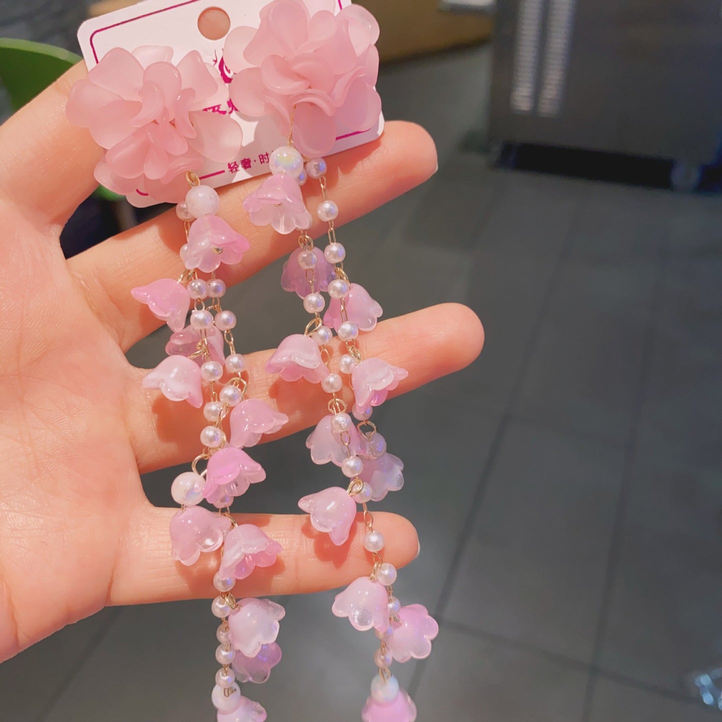 Flower Arylic Earrings