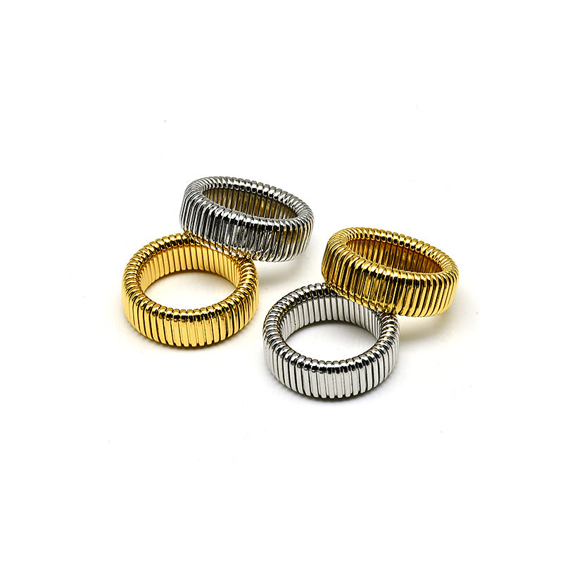 Solid Color Titanium Steel Rings