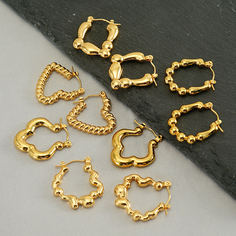 Stainless Steel Hoop Earrings