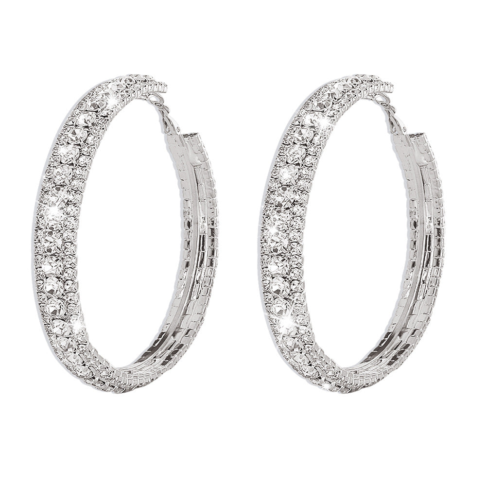Alloy Hoop Earrings