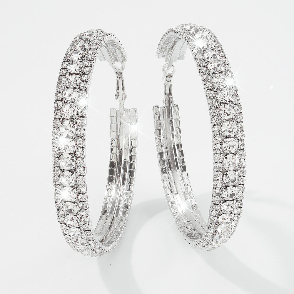 Alloy Hoop Earrings