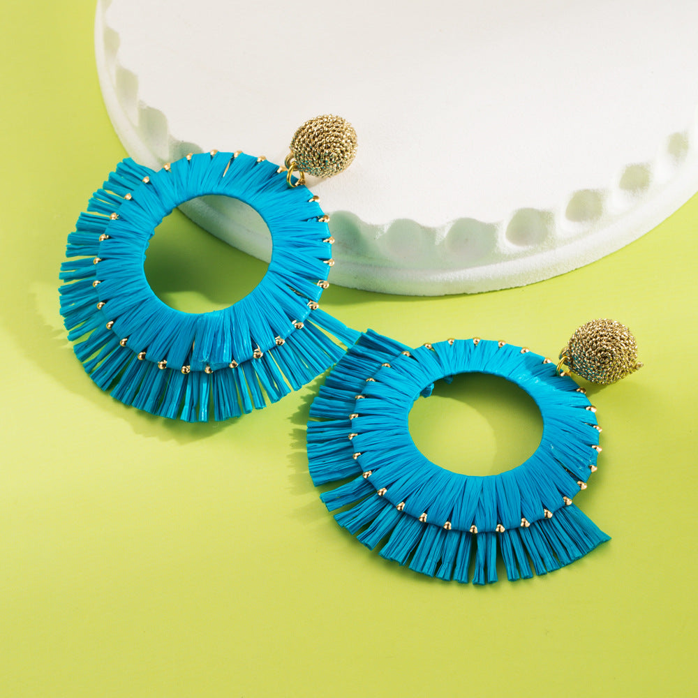 Color Block raffia