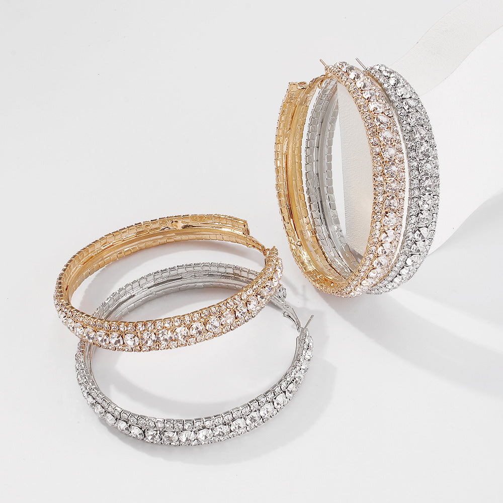 Alloy Hoop Earrings