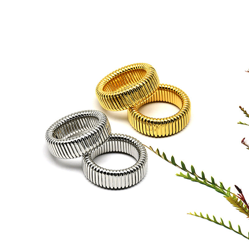 Solid Color Titanium Steel Rings