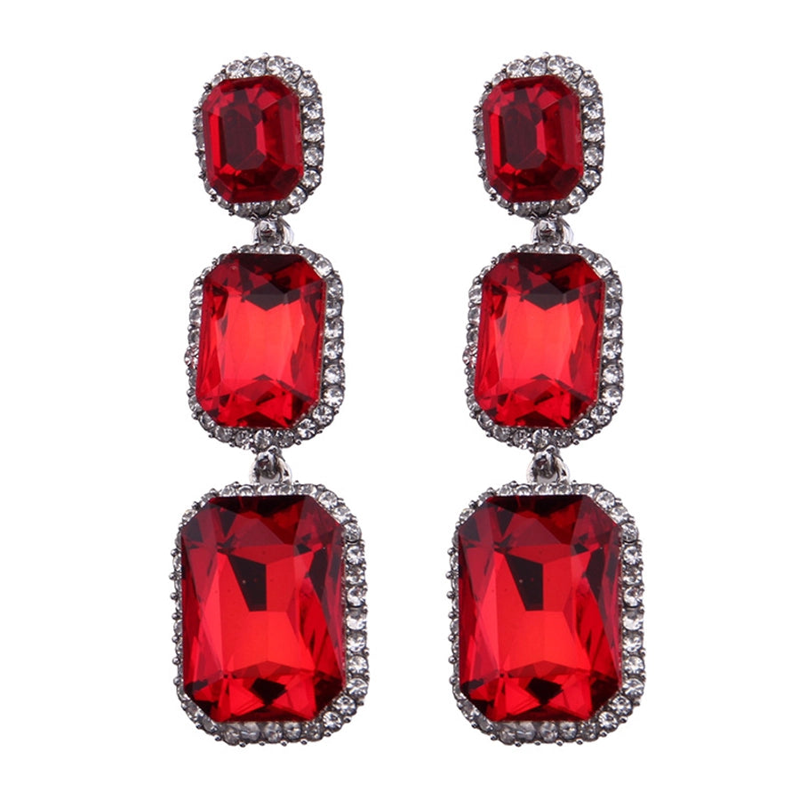 occident alloy pear earrings