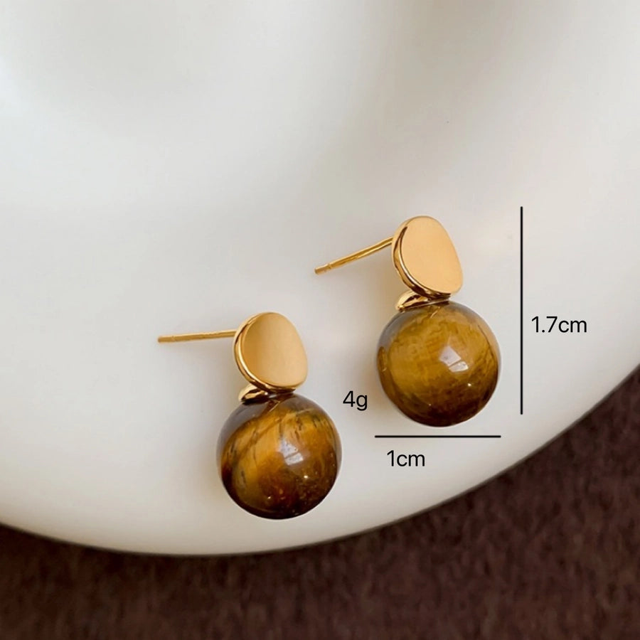 Geometric Plating Alloy Ear Studs