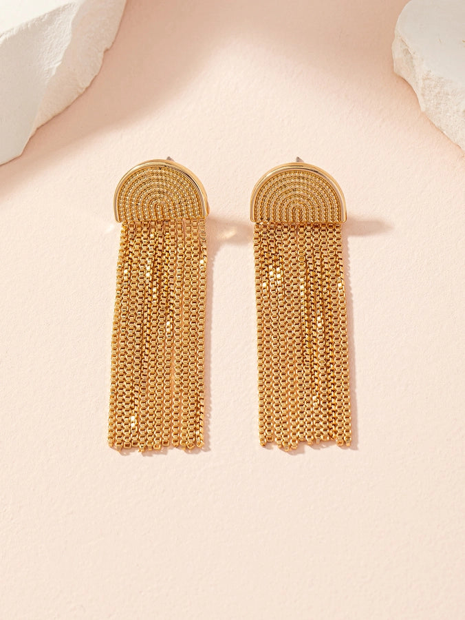 Tassel Zinc Alloy Iron Earrings