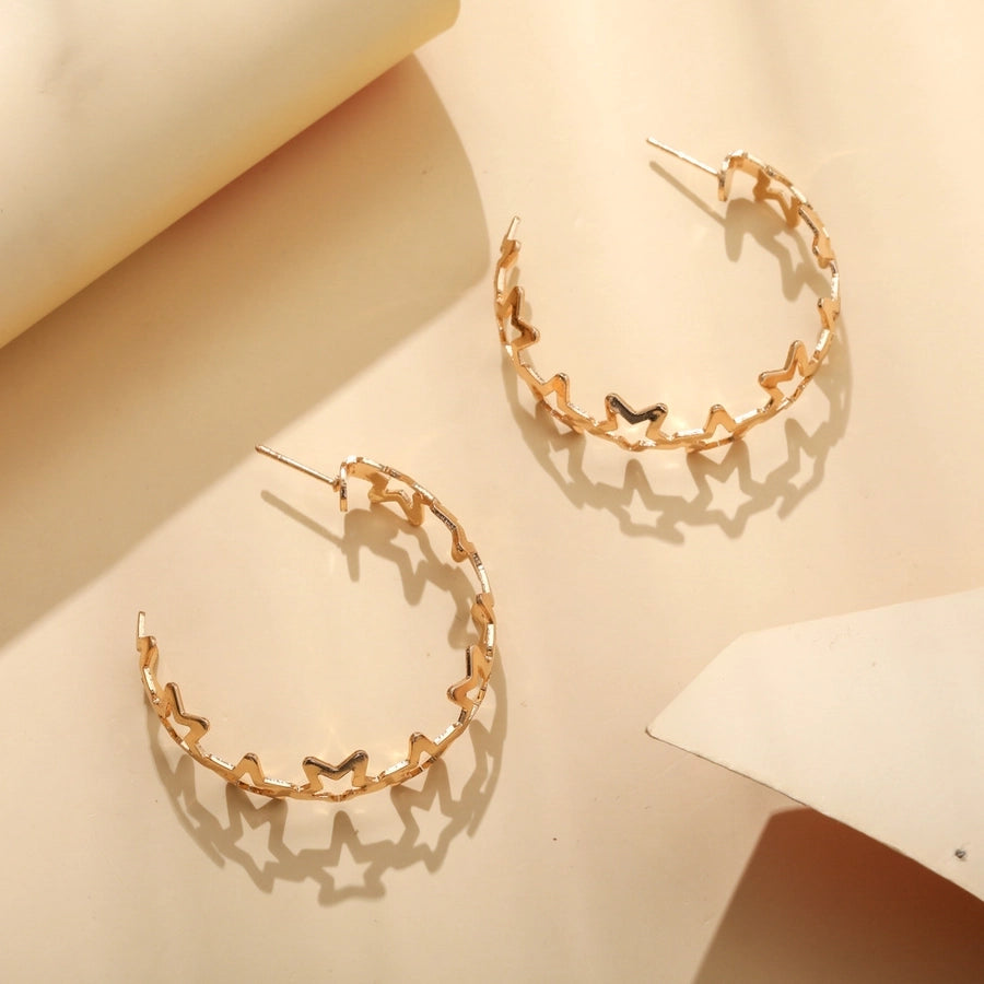 heart metal earrings