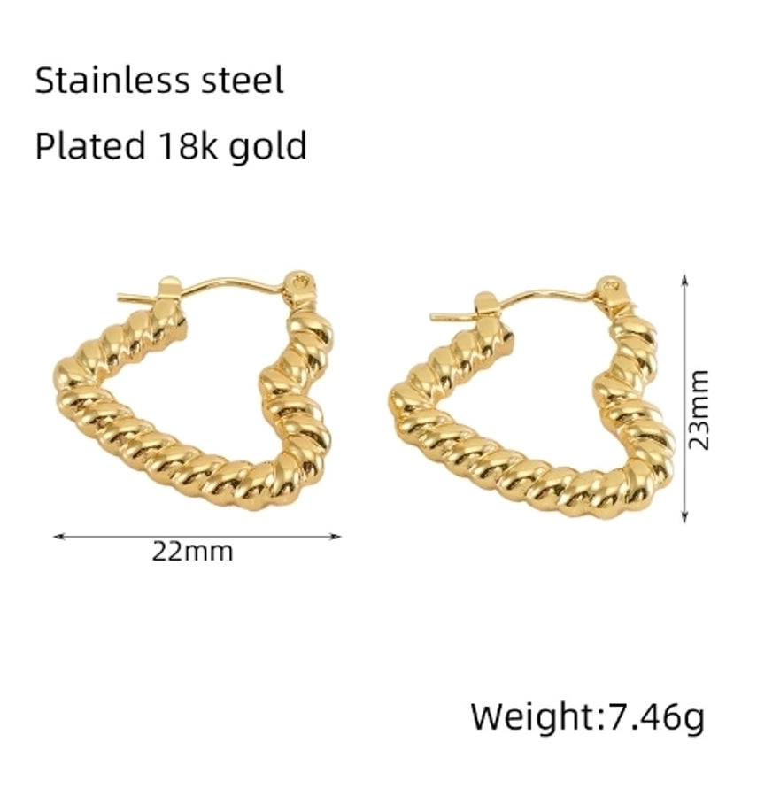 Stainless Steel Hoop Earrings