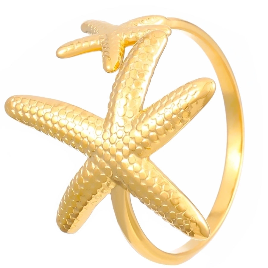 Shell Stainless Steel Open Rings
