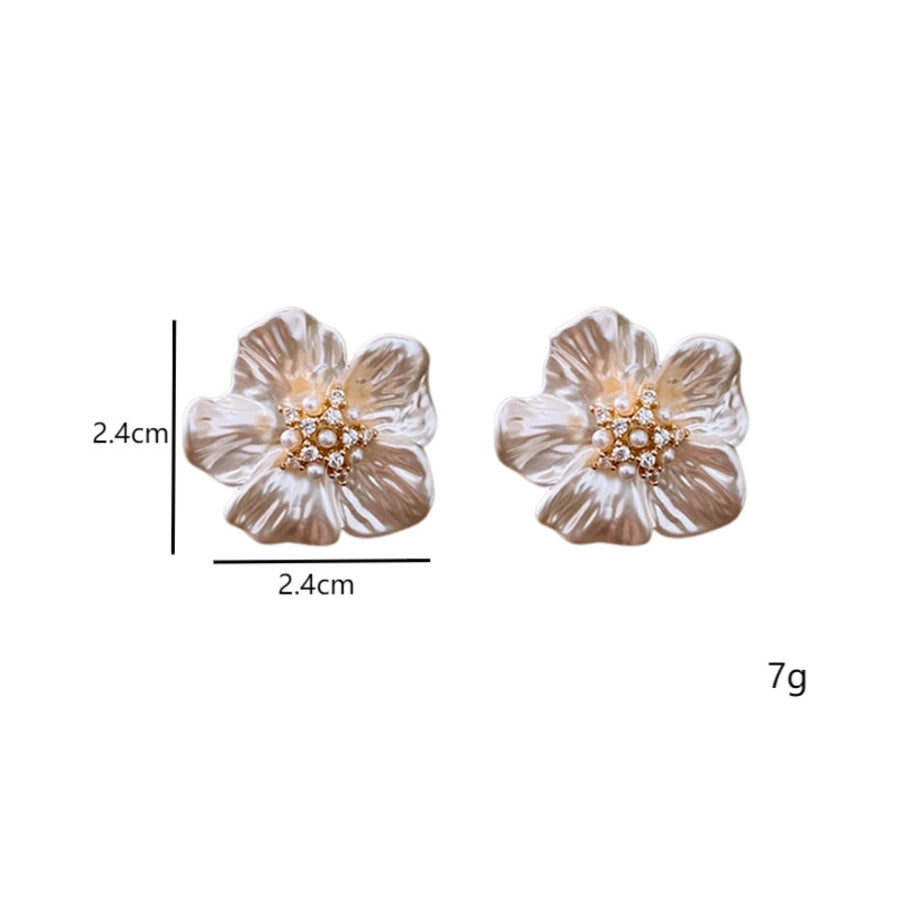 Flower Pearl Earrings