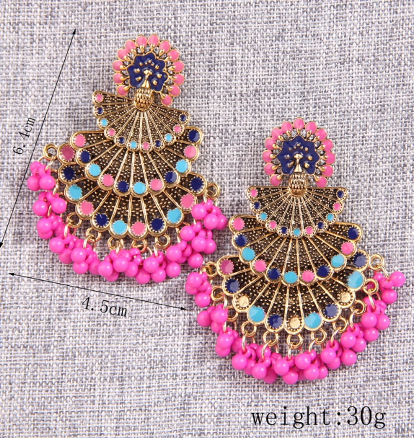 retro ethnic style peacock