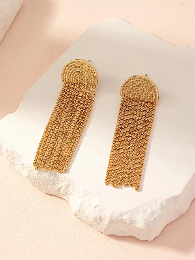 Tassel Zinc Alloy Iron Earrings