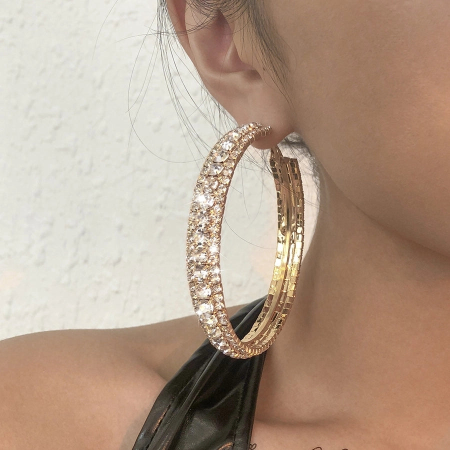 Alloy Hoop Earrings
