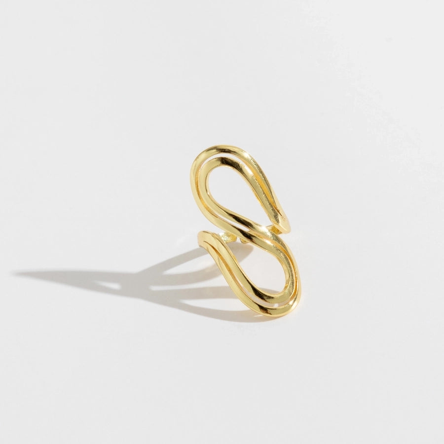 Waves Stainless Steel Rings