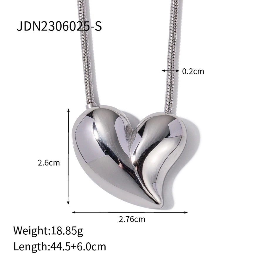 Heart Shape Stainless Steel Necklace
