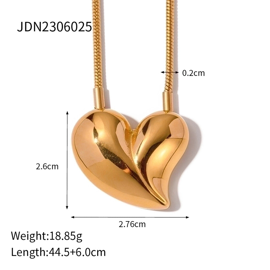 Heart Shape Stainless Steel Necklace