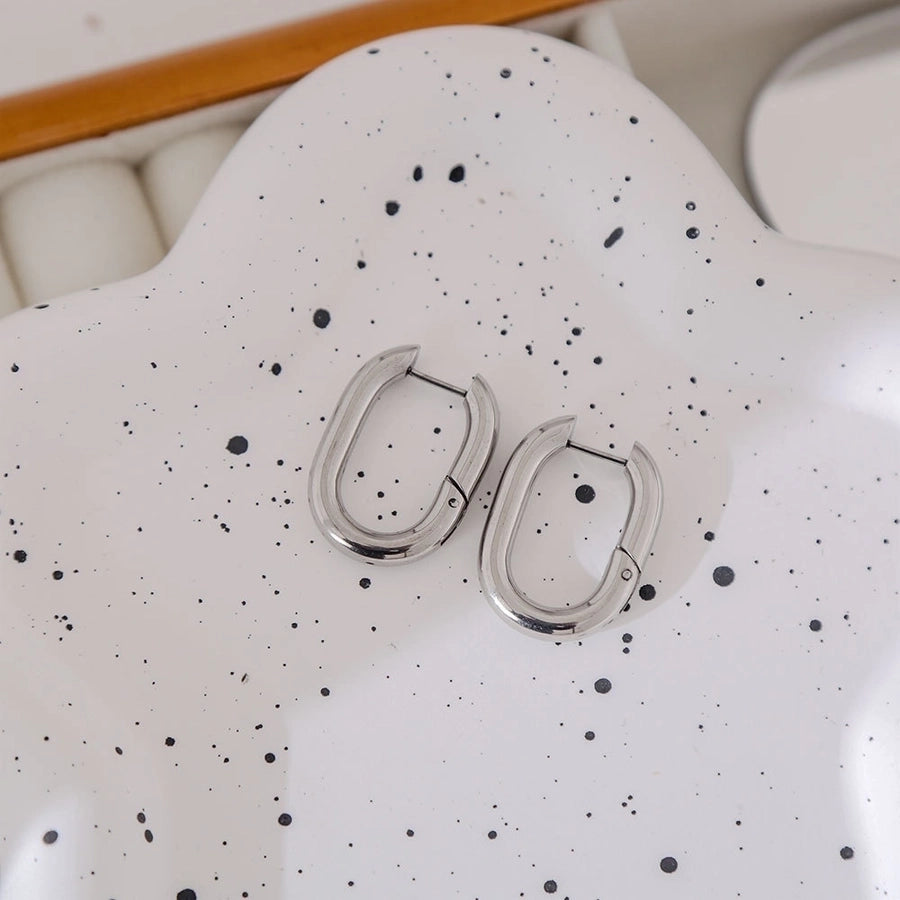 Style Classic Titanium Steel Earrings