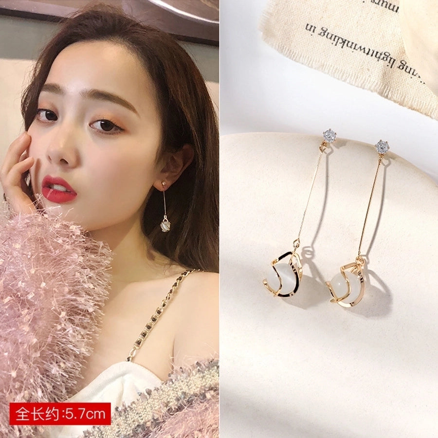 geometric pearls earrings
