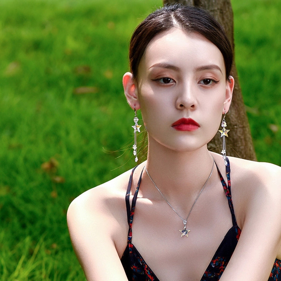 star plating earrings