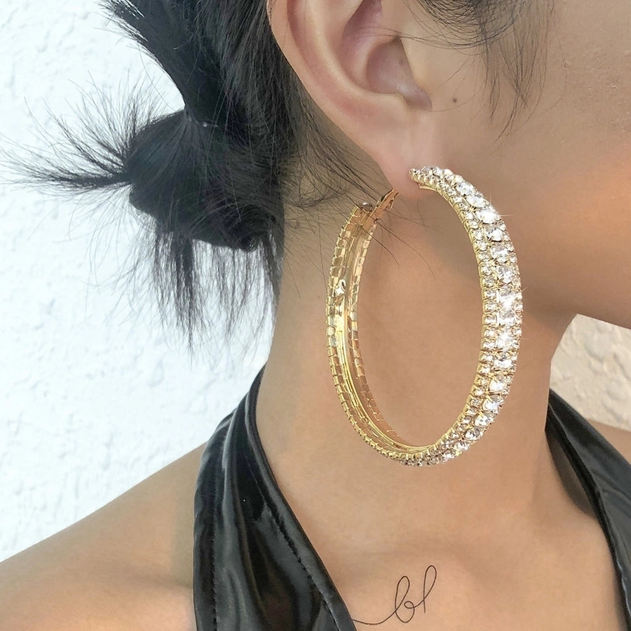 Alloy Hoop Earrings
