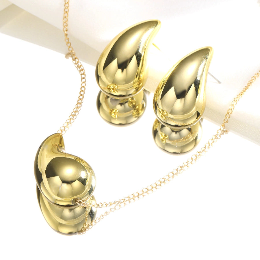 Geometric Earrings Necklace