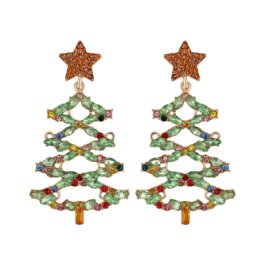 christmas tree earrings