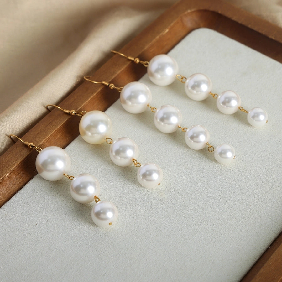 beaded pearl titanium steel