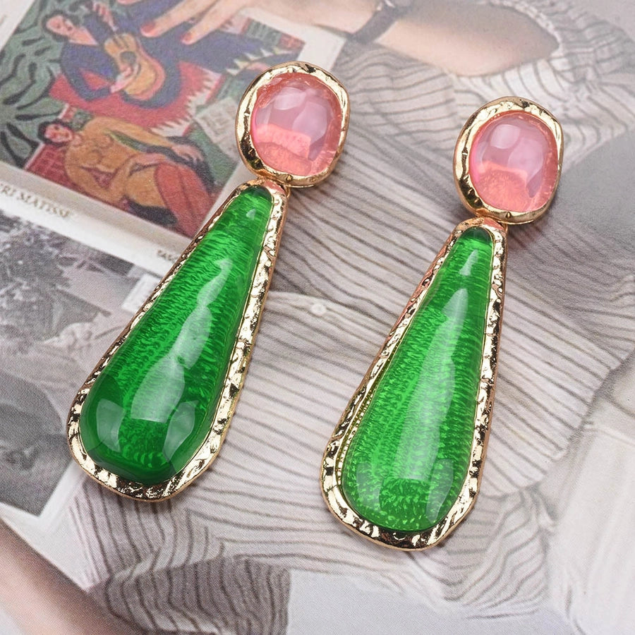 exaggerated drop earrings