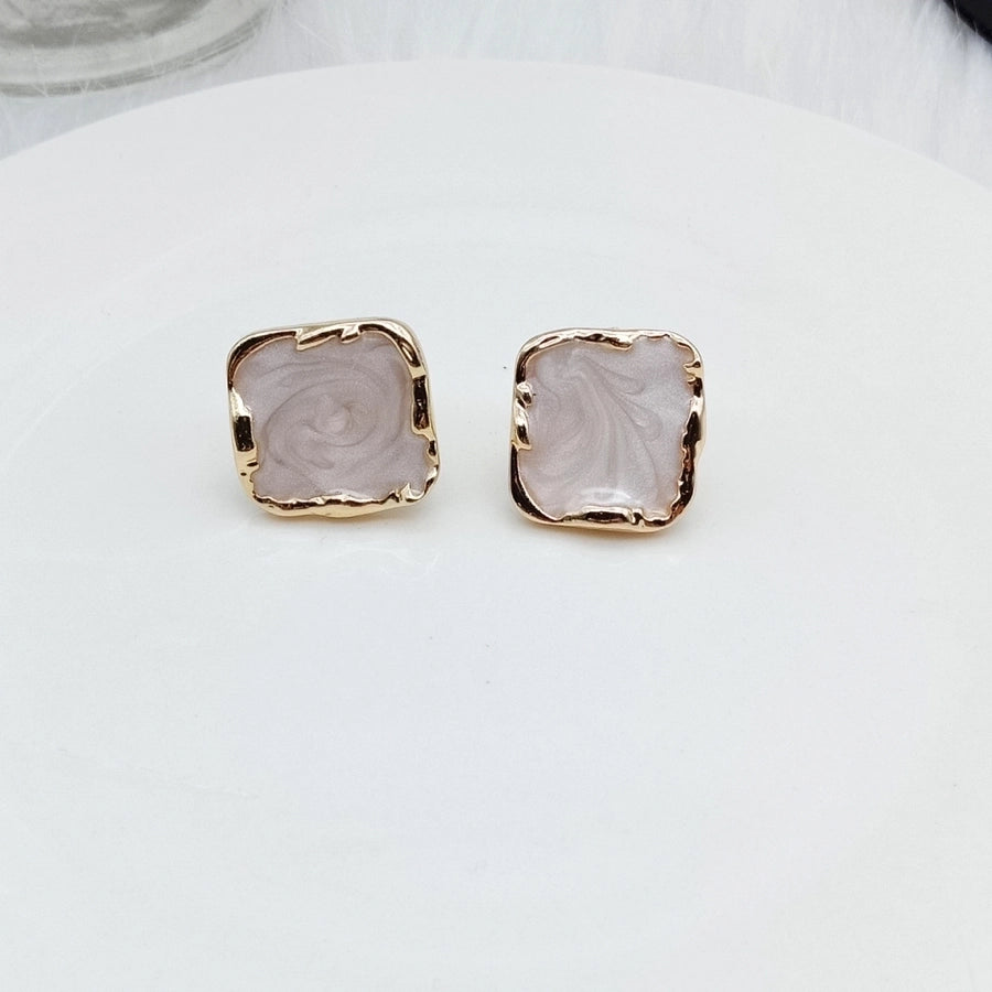 Enamel ear studs