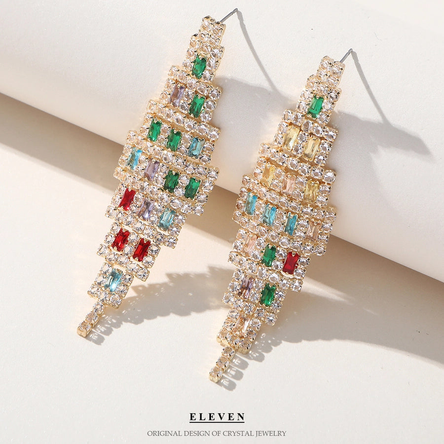 fashion rhinestone earrings