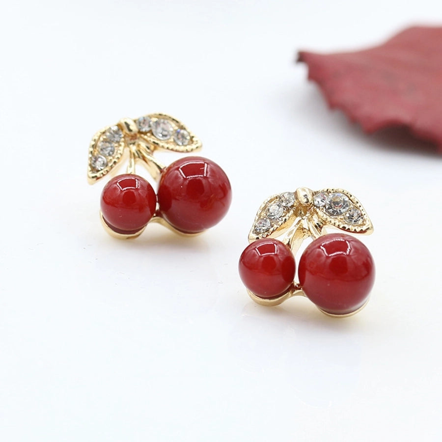 new cherry earrings