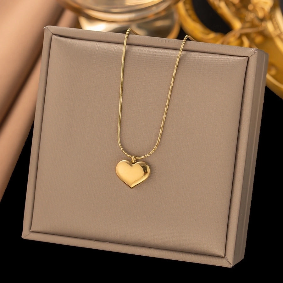 Heart Titanium steel Necklace