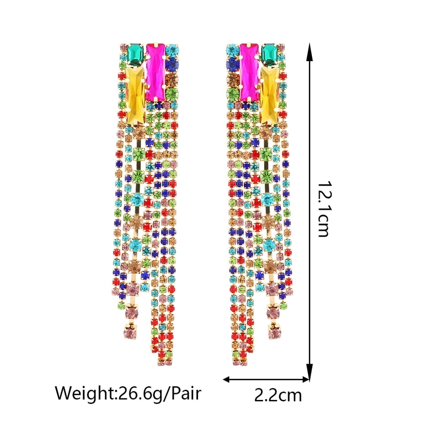 shiny geometric tassel