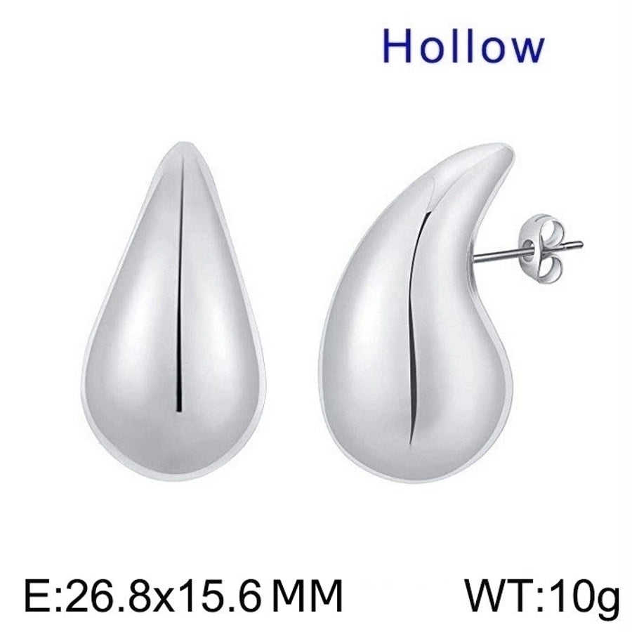 Stainless Steel 18K Gold Plated Ear Studs