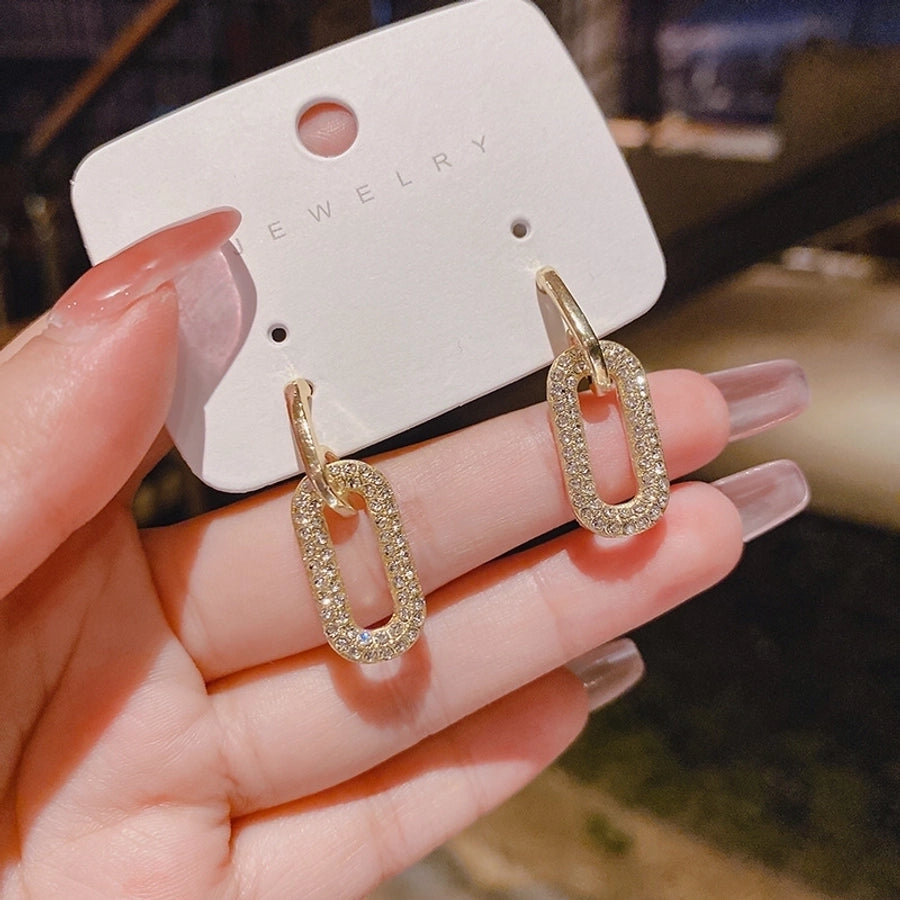 Plating Drop Earrings
