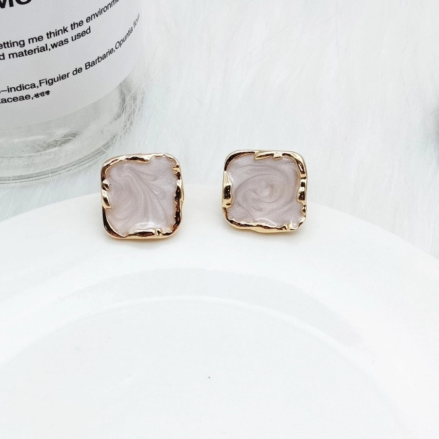 Enamel ear studs