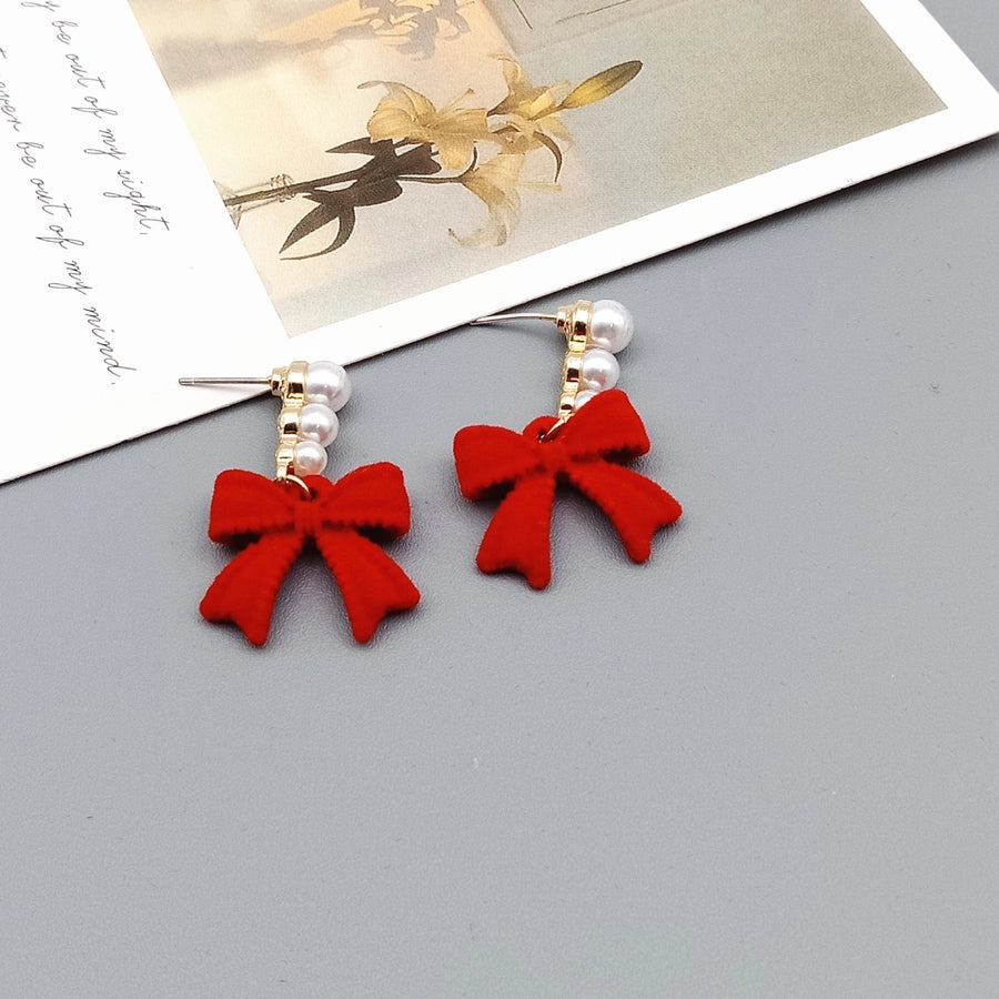 Pearl Bow earrings