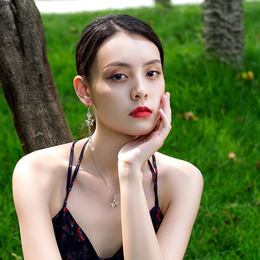 star plating earrings