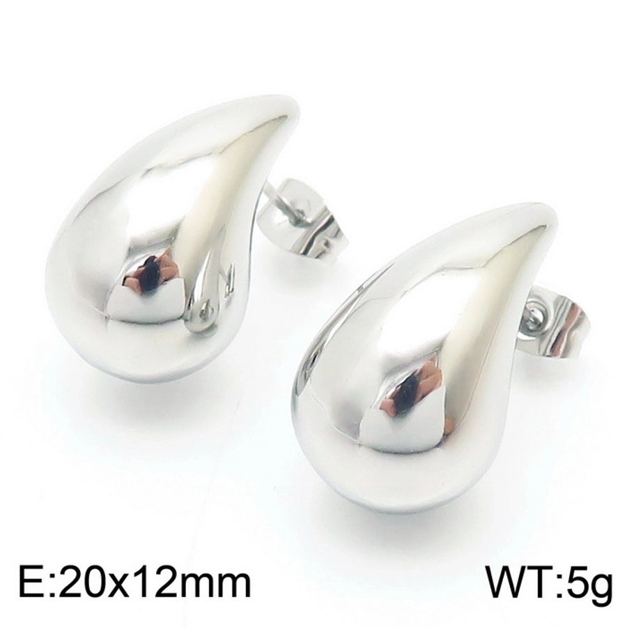 Stainless Steel 18K Gold Plated Ear Studs