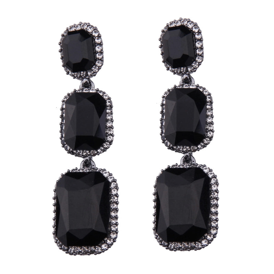 occident alloy pear earrings