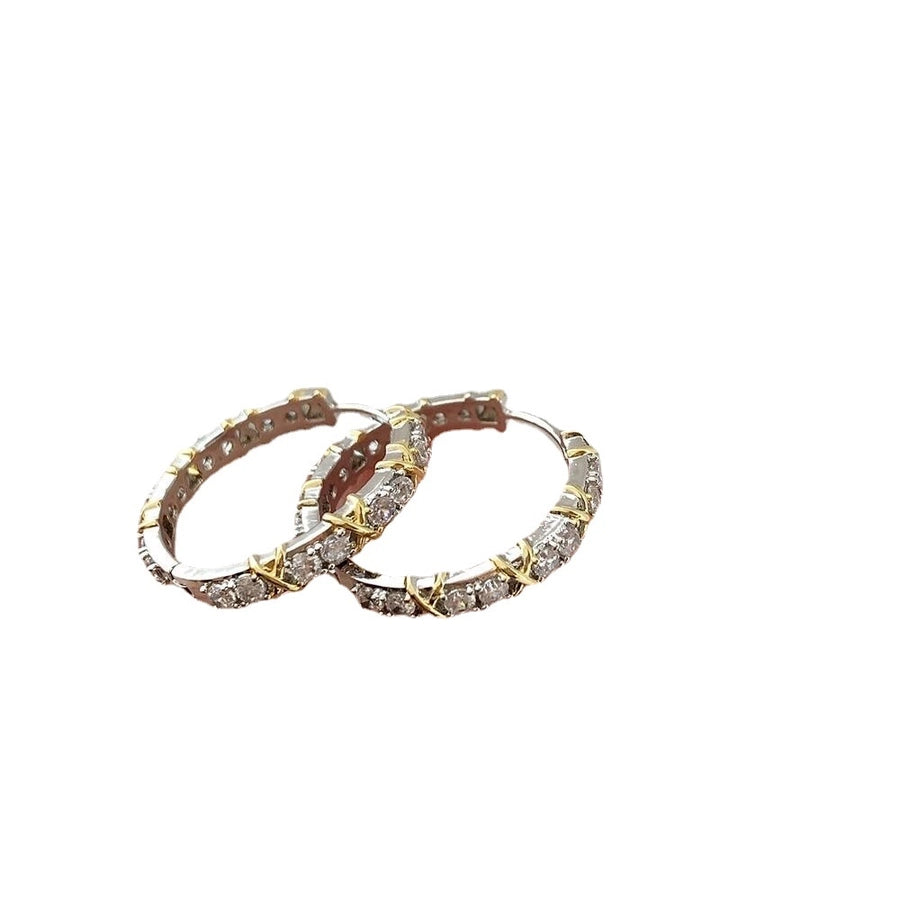 metal zircon hoop